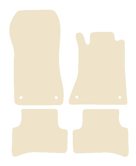 Mercedes C Class (W202) Saloon / Estate 1993-2000 Beige Luxury Velour Tailored Car Mats NV HITECH