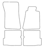 Mercedes SL (R107) 2 Seater 1972-1989 Tailored VS Rubber Car Mats