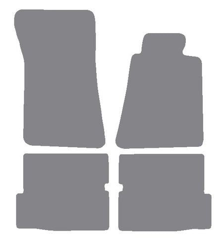 Mercedes SL (R107) 2 Seater 1972-1989 Grey Premium Carpet Tailored Car Mats NV HITECH