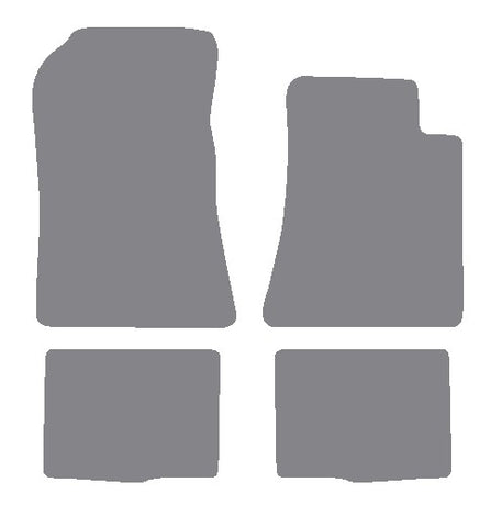 Mercedes SL (R129) 2 Seater 1989-2001 Grey Premium Carpet Tailored Car Mats NV HITECH