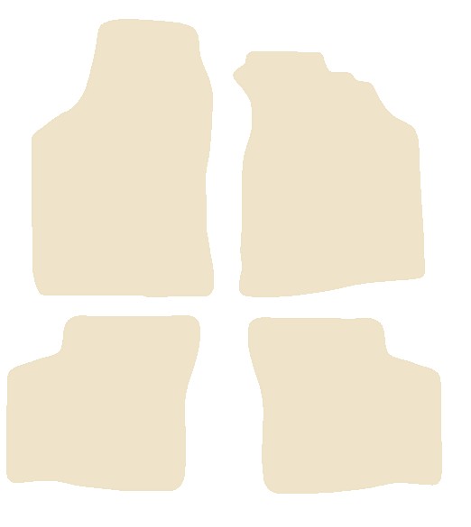 Mazda 323 1994-1998 Beige Luxury Velour Tailored Car Mats NV HITECH