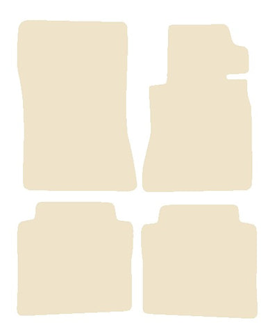 Mercedes S Class (W126) Saloon SWB 1982-1992 Beige Luxury Velour Tailored Car Mats NV HITECH
