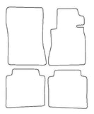 Mercedes S Class (W126) Saloon 1982-1992 Tailored VS Rubber Car Mats