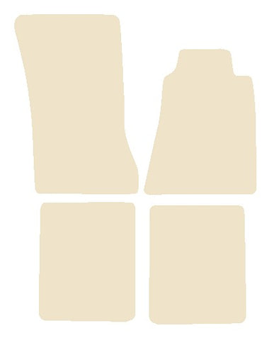Mercedes SL (W107) 2 Seater 1983-1989 Beige Luxury Velour Tailored Car Mats NV HITECH