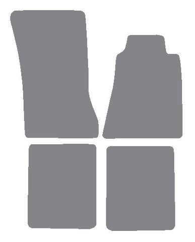 Mercedes SL (W107) 2 Seater 1983-1989 Grey Premium Carpet Tailored Car Mats NV HITECH