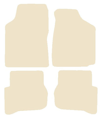 Mazda 323 1989-1994 Beige Luxury Velour Tailored Car Mats NV HITECH