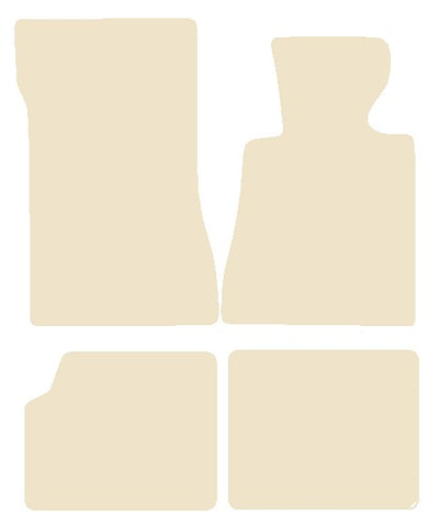 Mercedes E Class (W123) Saloon LWB 1975-1985 Beige Luxury Velour Tailored Car Mats NV HITECH