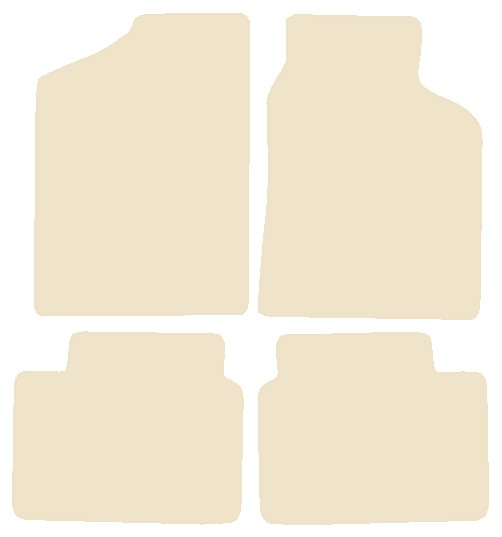 Mazda 626 1987-1992 Beige Luxury Velour Tailored Car Mats NV HITECH