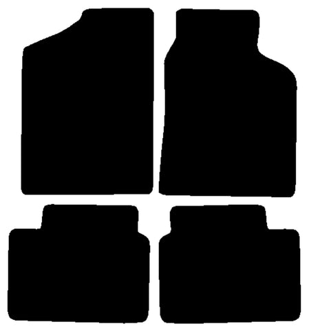 Mazda 626 1987-1992 Black Premium Carpet Tailored Car Mats NV HITECH