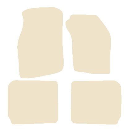 Mitsubishi Carisma 1995-2003 Beige Luxury Velour Tailored Car Mats NV HITECH