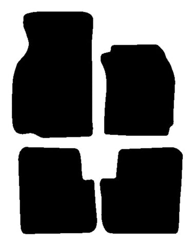 Mitsubishi Colt 1992-1995 Black Luxury Velour Tailored Car Mats NV HITECH