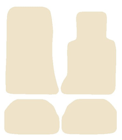 Mercedes E Class (W124) Cab / Coupe 1987-1995 Beige Luxury Velour Tailored Car Mats NV HITECH