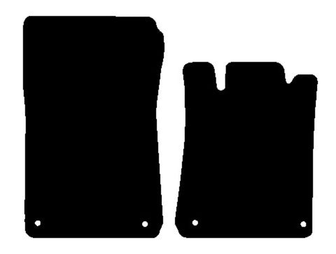 Mercedes SLK (R170) 2 Seater 1997-2004 Black Premium Carpet Tailored Car Mats NV HITECH