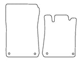 Mercedes SLK (R170) 2 Seater 1997-2004 Tailored VS Rubber Car Mats