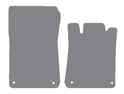Mercedes SLK (R170) 2 Seater 1997-2004 Grey Premium Carpet Tailored Car Mats NV HITECH