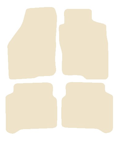 Mitsubishi Galant 1997-2000 Beige Luxury Velour Tailored Car Mats NV HITECH
