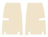 MG MGA 1955-1962 Beige Luxury Velour Tailored Car Mats NV HITECH