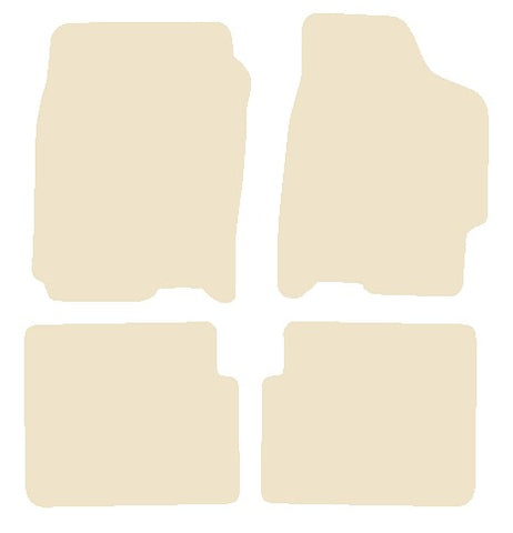 Mazda 323 1998-2004 Beige Luxury Velour Tailored Car Mats NV HITECH