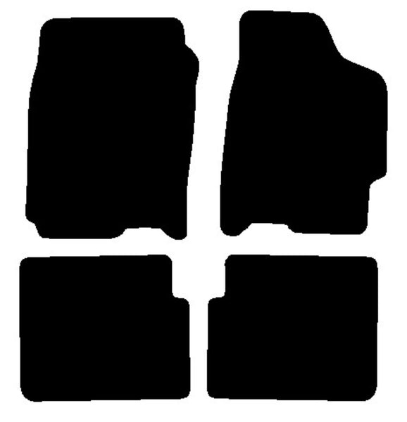 Mazda 323 1998-2004 Black Luxury Velour Tailored Car Mats NV HITECH