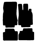 Mercedes S Class (W220) Saloon SWB 1999-2006 Black Luxury Velour Tailored Car Mats NV HITECH