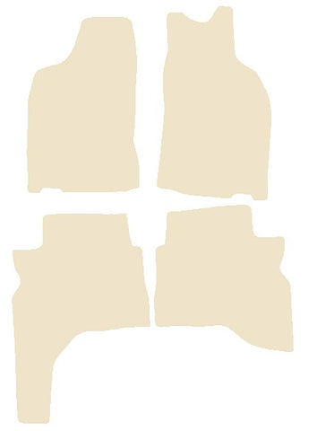 Mitsubishi Challenger 1998-2001 Beige Luxury Velour Tailored Car Mats NV HITECH