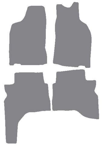 Mitsubishi Challenger 1998-2001 Grey Premium Carpet Tailored Car Mats NV HITECH