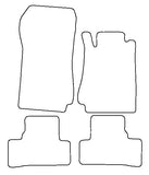 Mercedes CLK (C208) Convertible 1997-2003 Tailored VS Rubber Car Mats