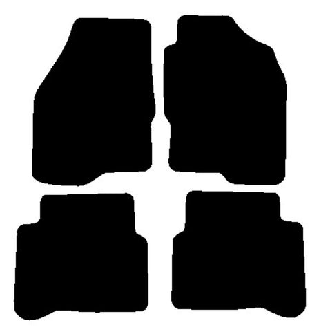 Mitsubishi Galant 2000-2003 Black Luxury Velour Tailored Car Mats NV HITECH