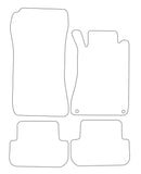 Mercedes CLK (W209) Convertible / Coupe 2003-2009 Tailored VS Rubber Car Mats