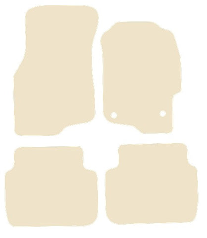 MG ZS Saloon 2001-2005 Beige Luxury Velour Tailored Car Mats NV HITECH
