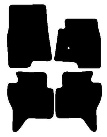 Mitsubishi Shogun LWB 2000-2007 Black Premium Carpet Tailored Car Mats NV HITECH