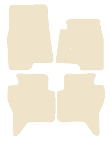 Mitsubishi Shogun LWB 2000-2007 Beige Luxury Velour Tailored Car Mats NV HITECH