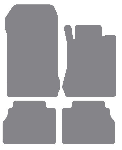 Mercedes E Class (W210) Saloon / Estate 1995-2002 Grey Premium Carpet Tailored Car Mats NV HITECH