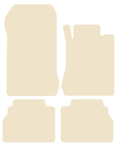 Mercedes E Class (W210) Saloon / Estate 1995-2002 Beige Luxury Velour Tailored Car Mats NV HITECH