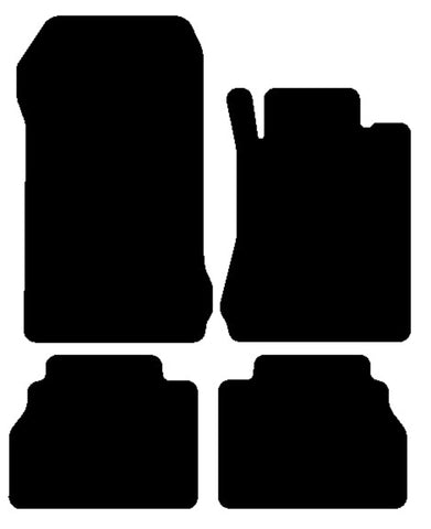 Mercedes E Class (W210) Saloon / Estate 1995-2002 Black Luxury Velour Tailored Car Mats NV HITECH