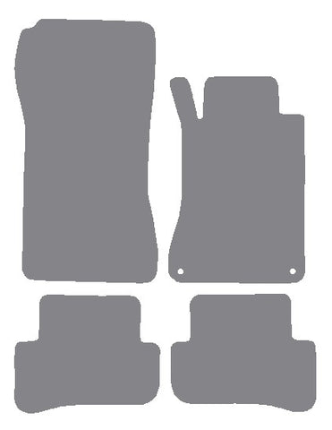 Mercedes C Class (W203) Saloon / Estate 2000-2006 Grey Premium Carpet Tailored Car Mats NV HITECH