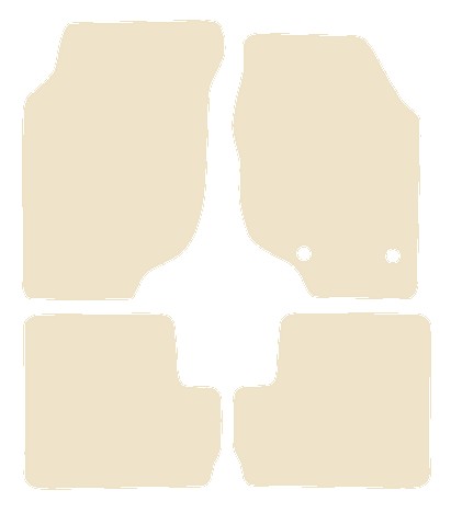 MG ZR 2001-2004 Beige Luxury Velour Tailored Car Mats NV HITECH