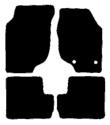 MG ZR 2001-2004 Black Tailored Carpet Car Mats NV HITECH