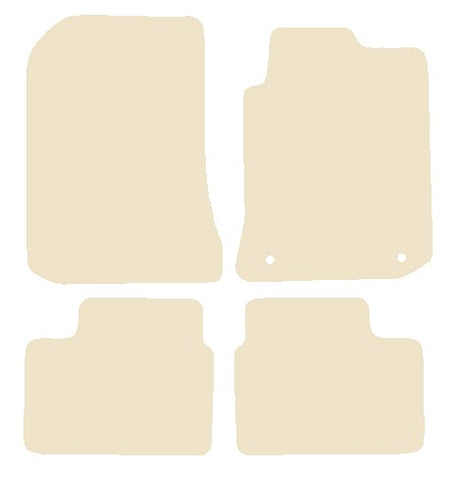 MG ZT / ZT-T 2001-2005 Beige Luxury Velour Tailored Car Mats NV HITECH