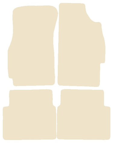 MG ZS Hatchback 2001-2005 Beige Luxury Velour Tailored Car Mats NV HITECH