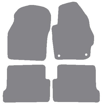 Mazda 3 2004-2009 Grey Premium Carpet Tailored Car Mats NV HITECH