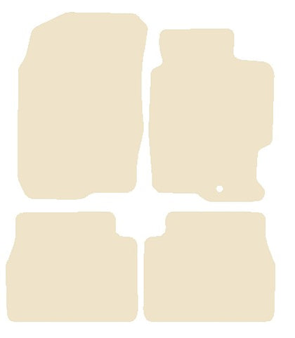 Mazda 6 2002-2008 Beige Luxury Velour Tailored Car Mats NV HITECH