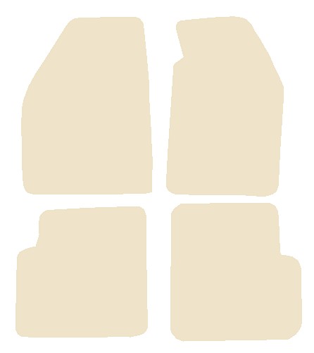 Mitsubishi Colt 1996-2004 Beige Luxury Velour Tailored Car Mats NV HITECH