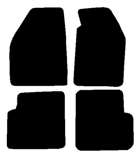 Mitsubishi Colt 1996-2004 Black Premium Carpet Tailored Car Mats NV HITECH