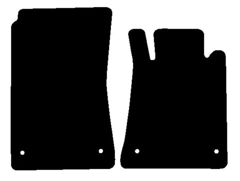 Mercedes SLK (R171) 2 Seater 2005-2011 Black Luxury Velour Tailored Car Mats NV HITECH