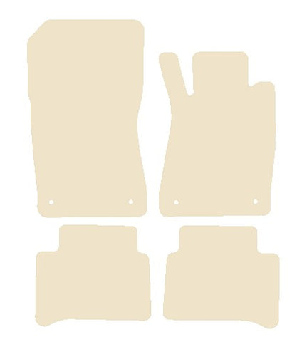Mercedes CLS (W219) 2005-2010 Beige Luxury Velour Tailored Car Mats NV HITECH
