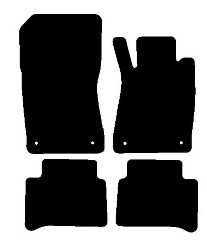 Mercedes CLS (W219) 2005-2010 Black Premium Carpet Tailored Car Mats NV HITECH