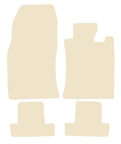 Mini Convertible R52 2004-2008 Beige Luxury Velour Tailored Car Mats NV HITECH