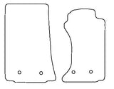 Mazda MX5 (Mk3) OVAL FIXINGS 2005-2007 Tailored VS Rubber Car Mats