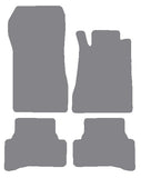 Mercedes CLK (W208) Coupe 1997-2002 Grey Premium Carpet Tailored Car Mats NV HITECH